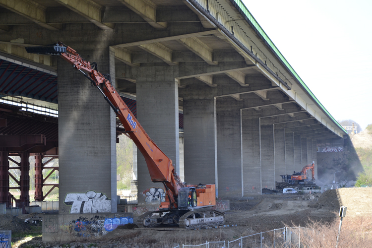 A45 Autobahn Sauerlandlinie Hagen Lennetalbrücke Abriß Rückbau 66