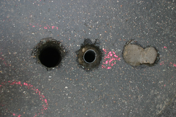 A45 Autobahn Vollsperrung Tagesbruch Bergbauschäden 5 Bohrlöcher