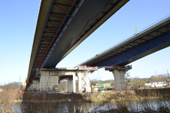 A45 Autobahnbrücke Lennetal Hagen Verschub Hydraulikaggregate 08