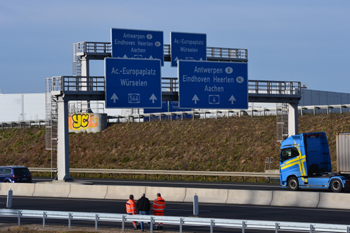 A4 A44 A544 fünfarmig Autobahnkreuz Aachen Banddurchschnitt Verkehrsfreigabe Transitverkehr 92