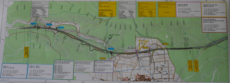 A4 Autobahnausbau Trassenverlegung Bad Hersfeld Friedewald Kirchheim - Eisenach Reichsautobahn 14