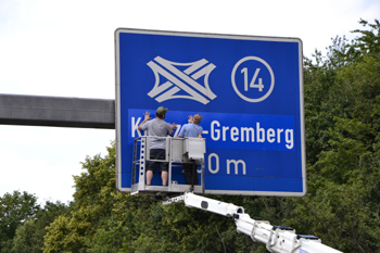A4 Autobahnbrücke Köln Frankfurter Straße B8 Autobahnkreuz Gremberg Autobahndreieck Heumar 53