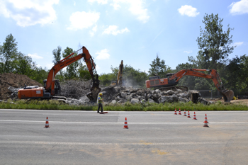 A4 Autobahnbrücke Köln Frankfurter Straße B8 Rückbau Brückenabriß Autobahnsperrung 54