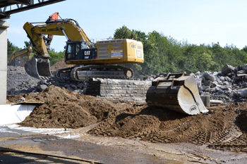 A4 Autobahnbrücke Köln Frankfurter Straße B8 Rückbau Brückenabriß Autobahnsperrung Bagger 19