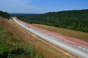 A4 Bundesautobahn Trassenverlegung Friedewald Autobahnausbau 54