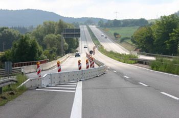 A4 Karolinenthalbrücke Vollsperrung Autobahn Bundesstraße 91