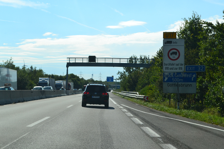 A4 Ostautobahn Wien Budapest Preßburg Bratislava Nickelsdorf Bruck an der Leitha 29