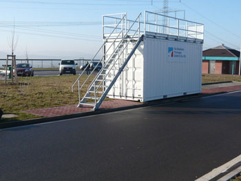 A4 Parkplatz Hainich Container Schneeräumung Winterdienst