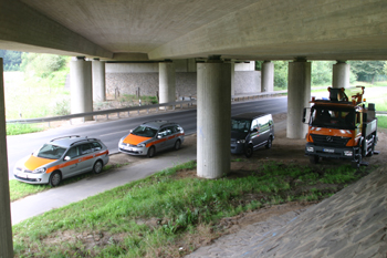 A52 Autobahn Brückenprüfung DIN 1076 47