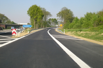 A540 Autobahn Jüchen Grevenbroich Rommerskirchen B59n Anschluß A46  Bundesautobahn Rampe 03