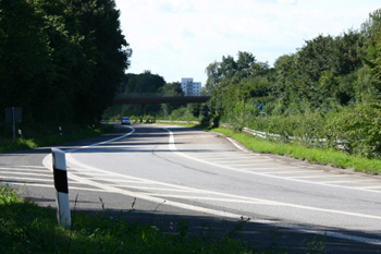 A540 Autobahnende Jüchen Grevenbroich-Süd Rommerskirchen B59n Anschluß 14
