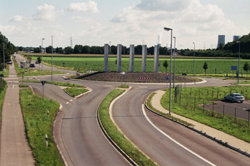 A540 Autobahnende Jüchen Grevenbroich-Süd Rommerskirchen B59n Anschluß Kreisverkehr 33
