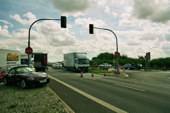 A540 Autobahnsperrung Jüchen Grevenbroich Rommerskirchen B59n Anschluß A46 Cobra 11 Filmaufnahmen 17