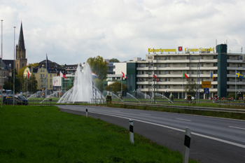 A544 Autobahn Aachen-Europaplatz  Kilometerstein Berliner Bär 0