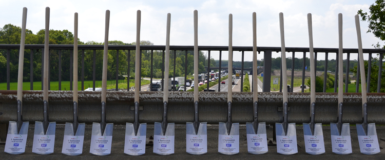 A57 Autobahnausbau sechsstreifig Krefeld Oppum Meerbusch Strümp Ossum Bösinghoven Spatenstich 09