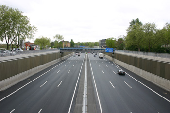 A59 Autobahn Duisburg Hauptbahnhof Verkehrsfreigabe 6