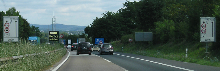 A643 Lkw Sperranlage Autobahn Rheinbrücke Wiebaden Schierstein Mainz Mombach 93