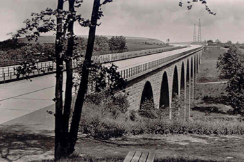 A6 Autobahngeschichte Reichsautobahn Waschmühltalbrücke Kaiserslautern 1955sw