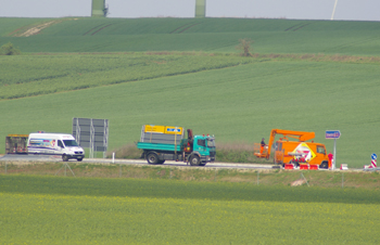 A71 Autobahn Verkehrsfreigabe Heldrungen Südharz A 38  Schildertrupp 9