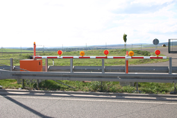 A71 Autobahntunnel Schmücke Scherheitsschranke 17