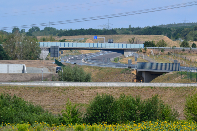 A72 neue fertige Autobahn Rötha Borna Espenhain Colditz Bad Lausick B95 8