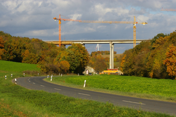 A7 Autobahn Talbrücke Bräubach Ochsenfurt Marktbreit 52