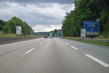 A7 Bundesautobahn Tank- und Rastanlage Uttrichshausen Raststätte Kalbach Fulda Rhön 63