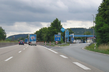 A7 Bundesautobahn Tank- und Rastanlage Uttrichshausen Raststätte Kalbach Fulda Rhön 64