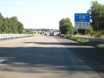 A7 Bundesautobahn Tank- und Rastanlage Uttrichshausen Raststätte Kalbach Fulda Rhön 73