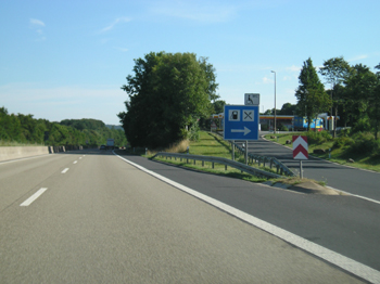 A7 Bundesautobahn Tank- und Rastanlage Uttrichshausen Raststätte Kalbach Fulda Rhön 76