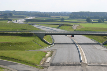 A94 Autobahn Ausbauende Pastetten 85