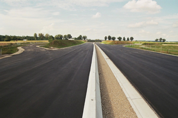 A94 Autobahn Betongleitwand einfach Trasse Dorfen 21