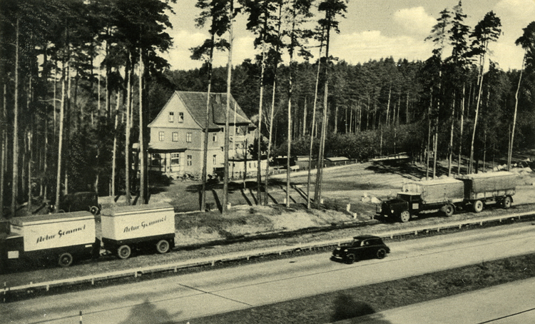 A9 Rodaborn ltestes Rasthaus Raststtte Autobahnparkplatz