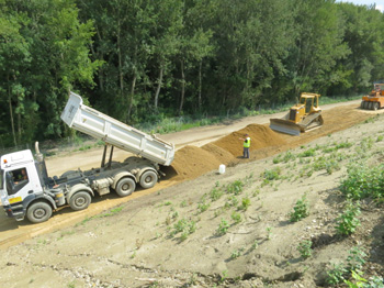 ASFINAG A 4 Ausbau_Dammschüttung