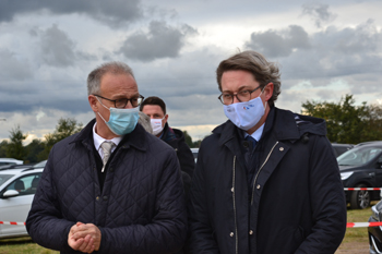 A 14 Autobahnneubau Elbebrücke Wittenberge Spatenstich Dirk Brandenburger Verkehrsminister Andreas Scheuer10