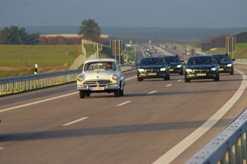 A 14 Bundesautobahn Magdeburg - Schwerin Wolmirstedt Ortsumfahrung Colbitz Verkehrsfreigabe Pkw Wolga 83