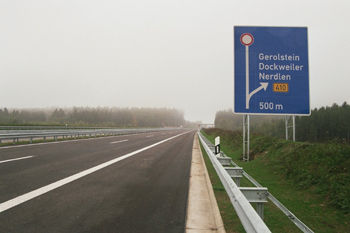 A 1 Eifelautobahn Ausbauende Gerolstein 17