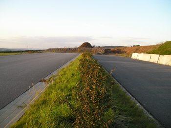 A 38 Bundesautobahn  Artern - Heldrungen Ausbauende 92