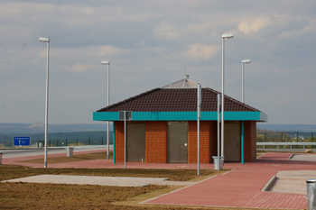 A 38 Bundesautobahn  Artern - Heldrungen Parkplatz Hohe Schrecke 53