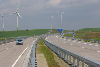 A 38 Bundesautobahn  Artern - Heldrungen Polizei 62