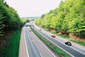 A 3 Autobahn Weibersbrunn - Rohrbrunn im Spessart 11
