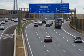 A 3 Bundesautobahn Ausbau achtstreifig Klner Ring Verkehrsfreigabe 04