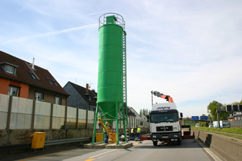 A 40 Autobahn Ruhrschnellweg Essen-Frillendorf-Süd Vollsperrung Bergbauschacht 5