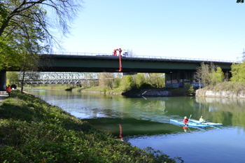 A 43 Autonbahn Brücke Sperrung Rhein-Herne-Kanal Brückenprüfung Recklinghausen 35