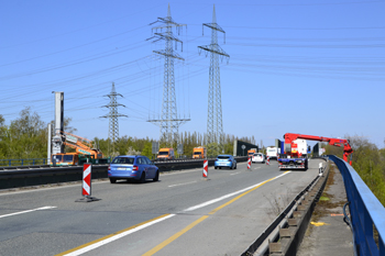 A 43 Autonbahn Brücke Sperrung Rhein-Herne-Kanal Brückenprüfung Recklinghausen 44