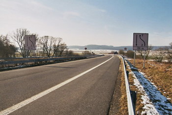 A 49 Ende der Autobahn 18