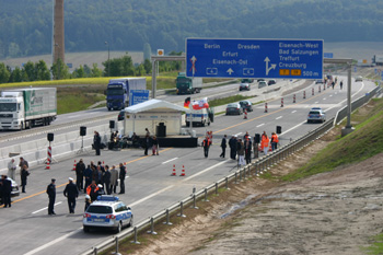 A 4 Autobahn Eisenach Hörselbergumfahrung Verkehrsfreigabe PPP - Projekt 0704