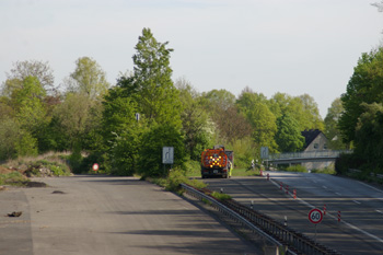 A 52 Autobahndreieck Essen-Ost Vollsperrung Bergbauschacht