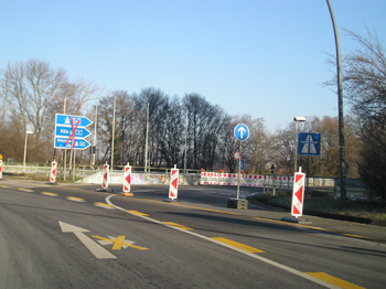 A 544 Aachen Autobahn Vollsperrung Haarbachtalbrücke Sprengung Brückenneubau Hüls 05