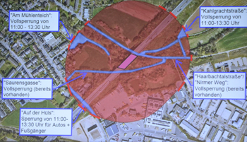 A 544 Aachen Autobahn Vollsperrung Haarbachtalbrücke Sprengung Brückenneubau Hüls 07
